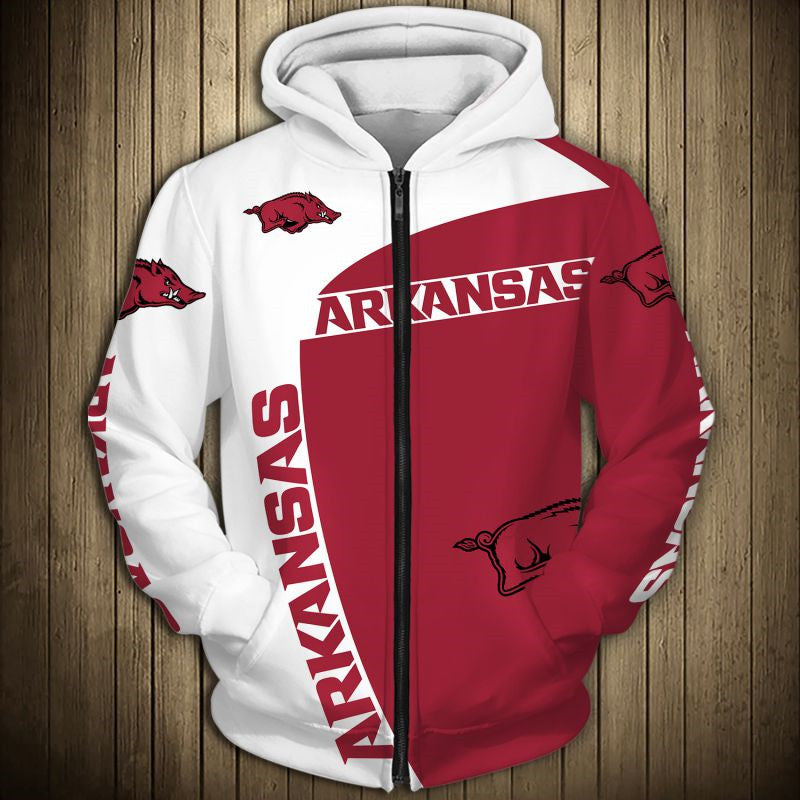 Arkansas Razorbacks Zip-Up Hoodie - Bold & Unique